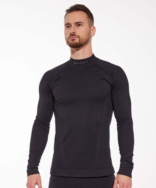 Bluza męska motocyklowa Brubeck COOLER. Czarne bluzy męskie Brubeck, na lato, m, bez wzorów, z dzianiny, bez kaptura. Za 224.99 zł.