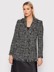 Luisa Spagnoli Marynarka Sempre 538462 Czarny Regular Fit. Czarne żakiety damskie Luisa Spagnoli, bez wzorów, z bawełny. Za 2,199.00 zł.