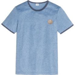 T-shirt Regular Fit bonprix niebieski dżins. T-shirty męskie marki bonprix. Za 34.99 zł.
