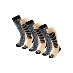 Skarpety narciarskie - Unisex - 6 par - Czarne wielokolorowe. Czarne skarpety damskie POEDERBAAS, bez wzorów, z wełny. W wyprzedaży za 329.62 zł.