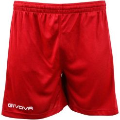 Spodenki piłkarskie dla dorosłych Givova One czerwone. Czerwone krótkie spodenki sportowe męskie Givova, xs, bez wzorów, do piłki nożnej. Za 64.35 zł.