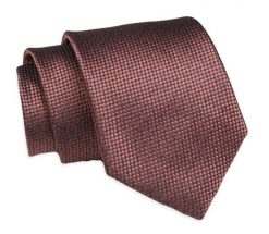 Krawat Klasyczny, Brązowy, Miedziany w Drobny Rzucik, Męski, Szeroki 8 cm, Elegancki -CHATTIER. Brązowe krawaty i muchy Chattier, bez wzorów, z poliesteru, eleganckie. Za 49.00 zł.