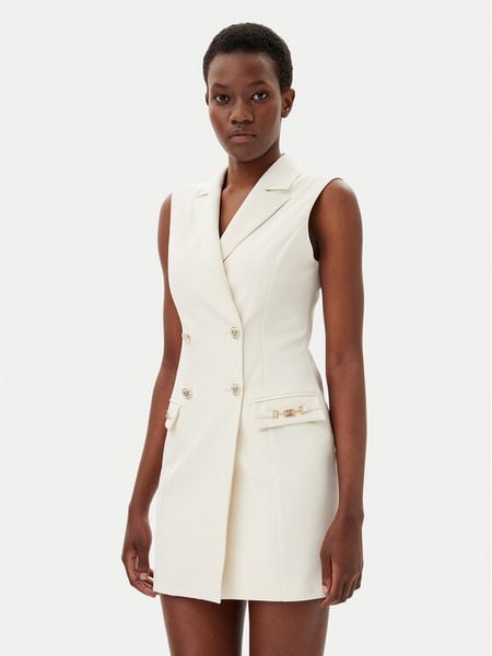 Gaudi Sukienka koktajlowa 511FD15033 Écru Regular Fit. Sukienki damskie Gaudi, bez wzorów, z syntetyku, wizytowe, bez kołnierzyka, bez ramiączek. Za 499.99 zł.