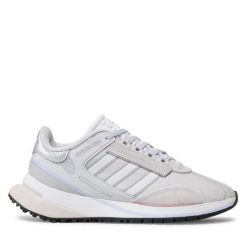 Sneakersy adidas. Niebieskie trampki i tenisówki chłopięce Adidas, bez wzorów, bez zapięcia. Za 219.99 zł.