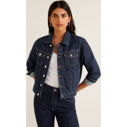 Mango - Kurtka jeansowa Maggie. Niebieskie kurtki damskie marki Mango, z bawełny. Za 139.90 zł.