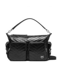 PINKO Torebka Cargo Camera Bag Al 25-25 PLTT 105110 A2JC Czarny. Czarne torebki do ręki damskie Pinko, bez wzorów, ze skóry, bez dodatków. Za 2,229.00 zł.