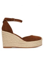 BOSS Espadryle Madeira 50563452 Brązowy. Brązowe espadryle damskie Boss, bez wzorów, ze skóry, bez obcasa, bez zapięcia. Za 799.99 zł.