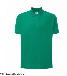 JHK Męskie polo z krótkim rękawem 100% stabilizowana bawełna, jasnożółto-zielony M. Zielone koszulki polo męskie JHK, m, bez wzorów, z bawełny, bez ramiączek. Za 27.74 zł.
