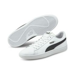 Buty Puma Smash v2 L, Dla obu płci. Białe buty sportowe męskie Puma, bez wzorów, z materiału, trekkingowe. W wyprzedaży za 190.00 zł.