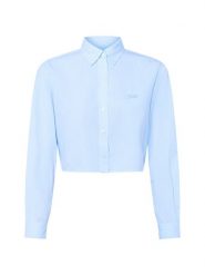 Tommy Jeans bluzka koszulowa Kobiety Bawełna niebieski|biały, L. Białe bluzki damskie Tommy Jeans, l, bez wzorów, z bawełny, klasyczne, bez kołnierzyka, bez ramiączek. Za 229.95 zł.