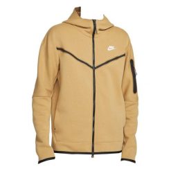 Kurtka Mężczyzna Nike Tech Fleece Full Zip beżowy. Białe bluzy męskie Nike, m, bez wzorów, z kapturem. Za 476.85 zł.