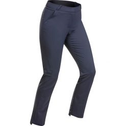 Spodnie turystyczne damskie Quechua MH100. Niebieskie spodnie sportowe damskie QUECHUA, m, bez wzorów, z materiału, trekkingowe. Za 89.99 zł.