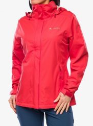 Kurtka przeciwdeszczowa damska Vaude Escape Light Jacket. Czerwone kurtki damskie Vaude, na wiosnę, xs, bez wzorów, bez kaptura. Za 505.95 zł.