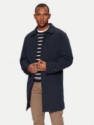 Tommy Hilfiger Płaszcz przejściowy MW0MW37651 Granatowy Regular Fit. Niebieskie płaszcze męskie Tommy Hilfiger, m, bez wzorów, z syntetyku, bez kaptura. Za 739.99 zł.