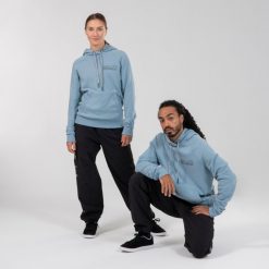 Bluza z kapturem do tańca urban dance Starever unisex. Niebieskie bluzy męskie STAREVER, xl, bez wzorów, z bawełny, z kapturem, na jogę i pilates. W wyprzedaży za 119.99 zł.
