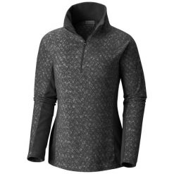Columbia Glacial Iv Print 1/2 Zip Black Tweed S. Bluzy sportowe damskie marki Columbia. W wyprzedaży za 109.00 zł.