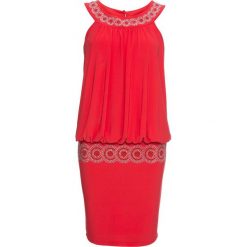 Sukienka koktajlowa bonprix truskawkowy. Sukienki damskie marki bonprix. Za 129.99 zł.