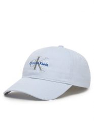 Calvin Klein Czapka z daszkiem Monologo Embroidery Baseball Hat LV04K5026G Błękitny. Niebieskie czapki i kapelusze damskie Calvin Klein, bez wzorów, z bawełny. Za 169.99 zł.