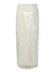 YAS Spódnica maxi Sequina 26037771 Écru Regular Fit. Spódnice damskie YAS, m, bez wzorów, z syntetyku, maxi. Za 279.99 zł.