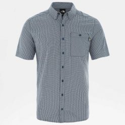 Koszula turystyczna męska The North Face M Hypress Shirt. Niebieskie koszule męskie TNF, m, bez wzorów, sportowe, bez kołnierzyka, bez ramiączek. Za 181.00 zł.
