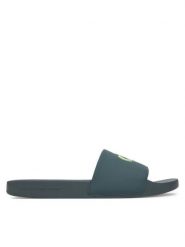 Calvin Klein Jeans Klapki Slide Jelly Mono Pu YM0YM01281 Zielony. Zielone klapki męskie Calvin Klein Jeans, z jeansu. Za 139.99 zł.