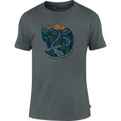 Koszulka bawełniana Fjallraven Arctic Fox T-shirt. Czarne t-shirty męskie Fjällräven, na lato, m, bez wzorów, z bawełny, klasyczne, bez kołnierzyka. Za 248.20 zł.
