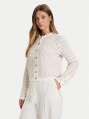 French Connection Kardigan 78ZCE Écru Regular Fit. Kardigany damskie French Connection, xl, bez wzorów, z bawełny. Za 359.99 zł.