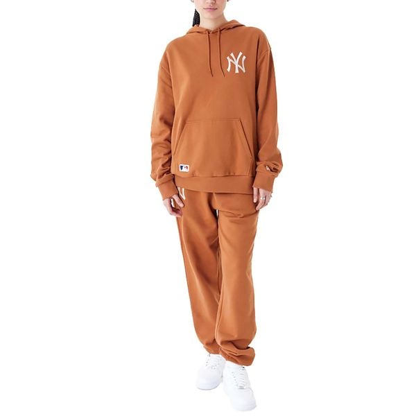 Bluza New Era League Essntls Os Hoody Neyyan Ebrstn Dorosłych. Brązowe bluzy męskie New Era, m, bez wzorów, z bawełny, bez kaptura. W wyprzedaży za 186.95 zł.