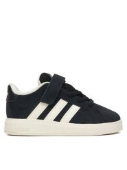 Adidas Sneakersy Grand Court 00S El I JR0779 Czarny. Czarne buty sportowe chłopięce Adidas, bez wzorów, ze skóry, bez zapięcia. Za 179.99 zł.