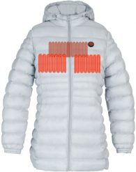 Glovii Ogrzewana Kurtka damska Gtfgl szara r. M. Szare kurtki damskie Glovii, m, bez wzorów, bez kaptura. Za 619.00 zł.