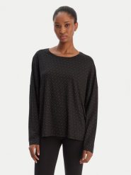 BOSS Koszulka piżamowa B Logo 50550693 Czarny Relaxed Fit. Czarne koszule nocne damskie Boss, xl, bez wzorów, z lyocellu. Za 299.99 zł.