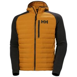 Kurtka z kapturem Helly Hansen Arctic Ocean Hybrid Insulator. Żółte kurtki męskie Helly Hansen, xl, bez wzorów, z dzianiny, z kapturem. Za 802.40 zł.