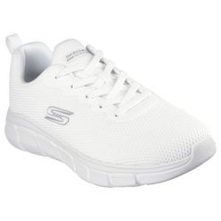 Buty sportowe męskie Skechers Bobs B Flex Chill. Białe buty sportowe męskie Skechers, z materiału, bez zapięcia. W wyprzedaży za 290.00 zł.