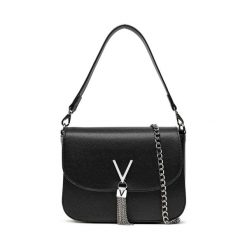 Torebka Valentino. Czarne torebki do ręki damskie Valentino, bez wzorów, klasyczne, bez dodatków. Za 269.99 zł.