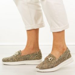 Beżowe skórzane mokasyny damskie Filippo Dp7656/26. Brązowe mokasyny damskie Filippo, z jeansu, biznesowe. Za 229.00 zł.