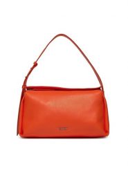 Calvin Klein Torebka Gracie Shoulder Bag K60K611341 Pomarańczowy. Brązowe torebki do ręki damskie Calvin Klein, bez wzorów, z materiału, bez dodatków. Za 679.99 zł.