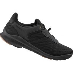 Buty rowerowe miejskie/turystyczne EX300, czarne. Czarne buty sportowe męskie Shimano, z tkaniny, bez zapięcia, do biegania. Za 500.00 zł.