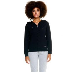 Damska bluza Leone z kapturem Basic zapinanym na zamek na całej długości. Czarne bluzy damskie LEONE 1947 APPAREL, l, bez wzorów, z tkaniny, z kapturem. W wyprzedaży za 167.70 zł.