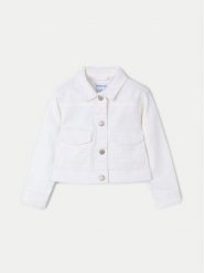 Mayoral Kurtka jeansowa 3407 Écru Regular Fit. Kurtki i płaszcze dla dziewczynek Mayoral, bez wzorów, z bawełny, bez kaptura. Za 109.99 zł.