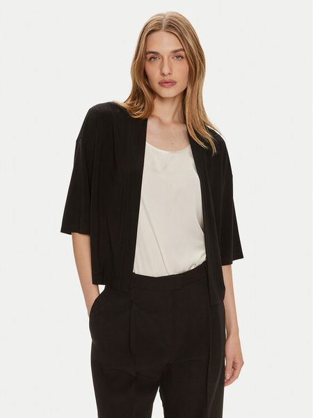 Joseph Ribkoff Kardigan 241107 Czarny Regular Fit. Czarne kardigany damskie Joseph Ribkoff, bez wzorów, z syntetyku. Za 409.99 zł.