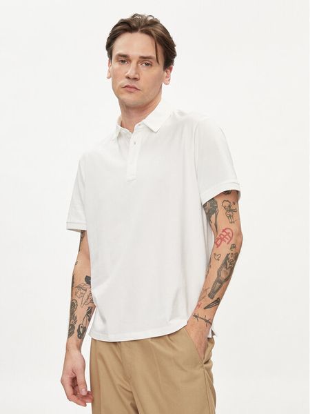 Pepe Jeans Polo Harper PM542157 Biały Regular Fit. Białe koszulki polo męskie Pepe Jeans, m, bez wzorów, z bawełny, bez ramiączek. Za 159.99 zł.