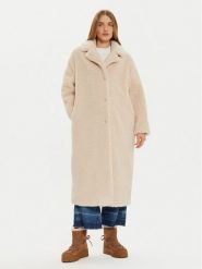 Guess Futro New Alina W3BL86 WF2C2 Beżowy Regular Fit. Brązowe płaszcze damskie Guess, m, z aplikacjami, z futra, bez kaptura. Za 799.99 zł.