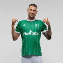Koszulka adidas Trefoil wyjazdowa 2026/27 – KA5023. Zielone koszulki sportowe męskie LEGIA, xl, bez wzorów, z materiału, bez kołnierzyka, bez ramiączek, do piłki nożnej. Za 399.99 zł.