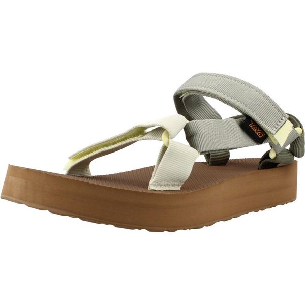 Sandały TEVA W MIDFORM UNIVER Zielony. Zielone obuwie sportowe damskie Teva, bez wzorów, z tkaniny, bez obcasa, bez zapięcia. Za 294.99 zł.
