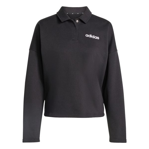 Bluza damska adidas Essentials. Czarne bluzy damskie Adidas, s, bez wzorów, z wiskozy, bez kaptura. Za 186.99 zł.