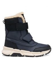 Geox Śniegowce J Flexyper Plus Boy B Abx J46LCF 0MEFU C4064 S Granatowy. Niebieskie buty zimowe chłopięce Geox, bez wzorów, bez zapięcia. Za 429.99 zł.