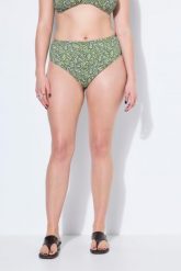 Damskie dół od bikini majtki paisley wysoki stan modelujące. Zielone bikini damskie Ulla Popken, plus size, bez wzorów, plus size. Za 99.99 zł.