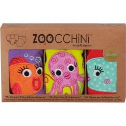 Majtki Treningowe Girl, Ocean (2-3 lata). Brązowe bielizna dla dziewczynek Zoocchini. Za 116.18 zł.