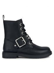 Geox Botki J Eclair Girl J369QD 000BU C9999 M Czarny. Czarne botki dziewczęce Geox, z materiału, bez zapięcia. Za 299.99 zł.