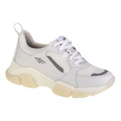Buty 4F Wmn's Casual H4L-OBDL254-10S białe. Białe obuwie sportowe damskie bez wzorów, z gumy. Za 401.52 zł.